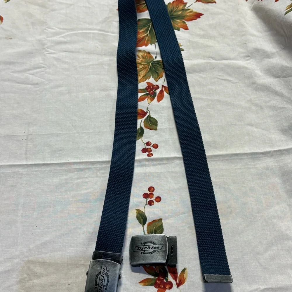 Dickies Navy Belt with Metal Buckle